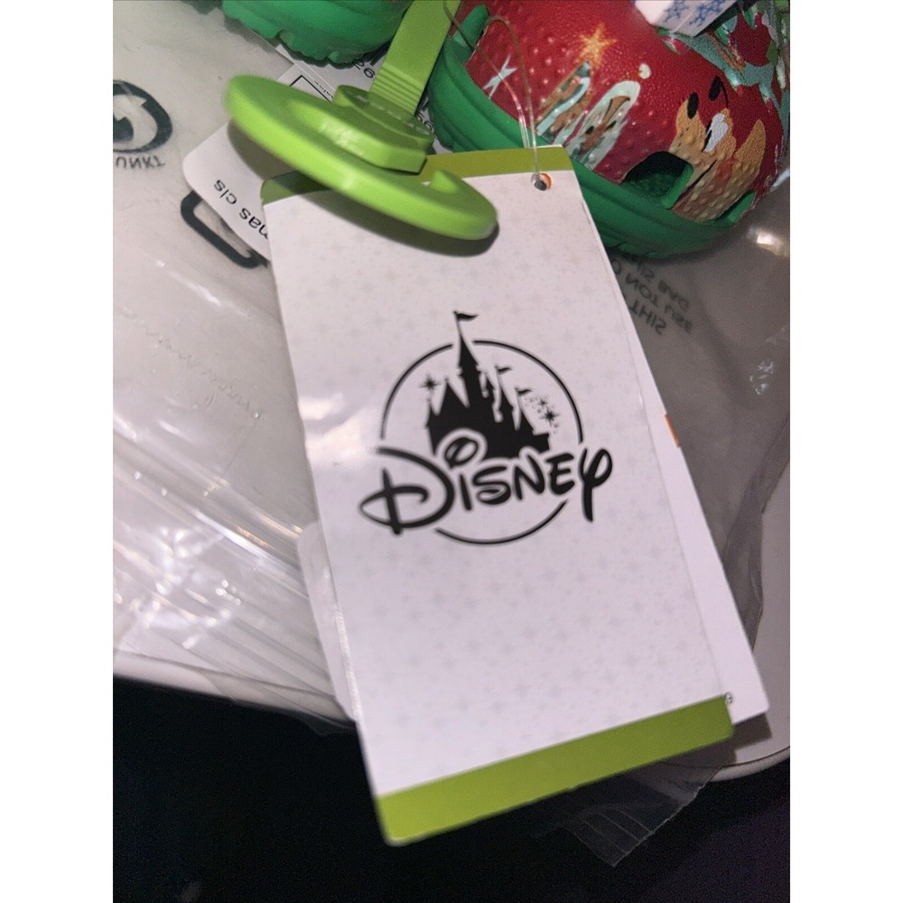 Disney Christmas Crocs Dtp Classic Christmas‎ Kids Size C10 New With Tags - Picture 6 of 7